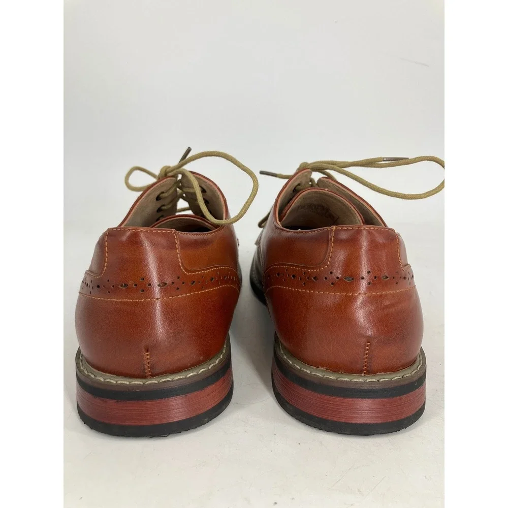 Bruno Marc Derby Oxford Leather Dress Shoes Mens 10 Tan Lace Up Prince 16